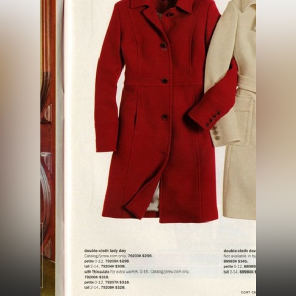 J. Crew Wool Cashmere Longline Coat Single Breasted Black size 4 thinsulate - Picture 10 of 10